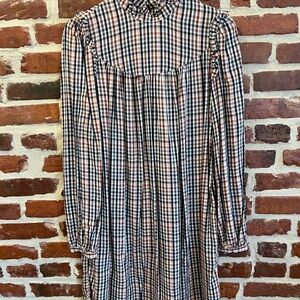 a new day Plaid Long Sleeve Dress